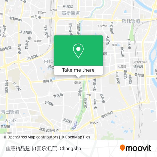 佳慧精品超市(喜乐汇店) map