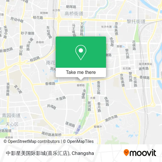 中影星美国际影城(喜乐汇店) map