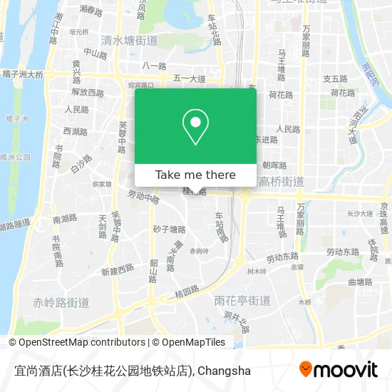 宜尚酒店(长沙桂花公园地铁站店) map