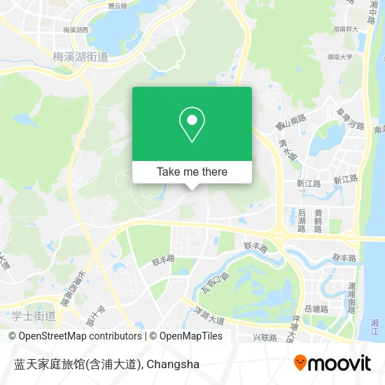 蓝天家庭旅馆(含浦大道) map