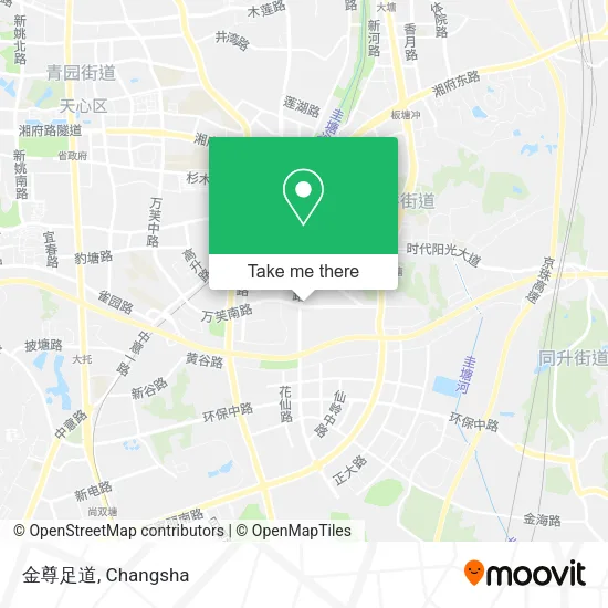 金尊足道 map
