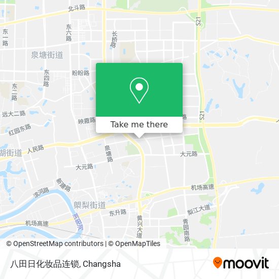 八田日化妆品连锁 map