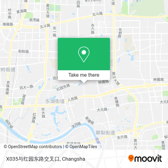 X035与红园东路交叉口 map