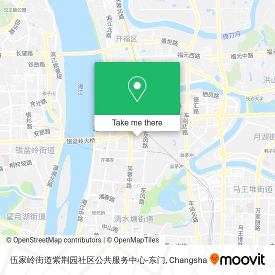 伍家岭街道紫荆园社区公共服务中心-东门 map