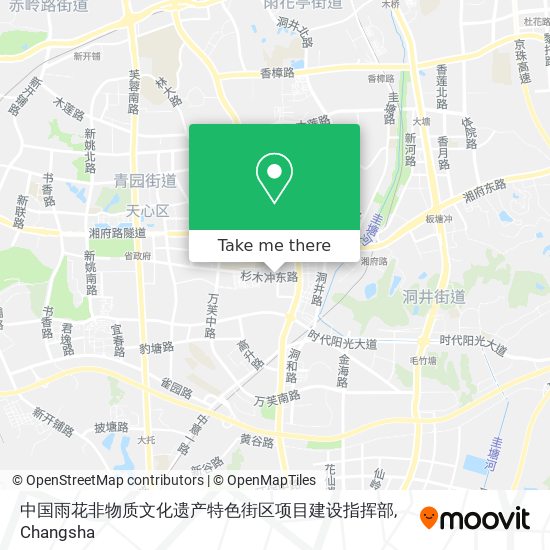 中国雨花非物质文化遗产特色街区项目建设指挥部 map