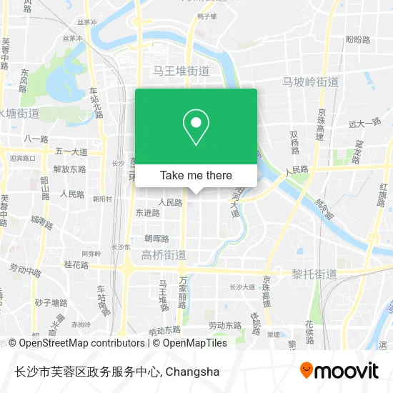 长沙市芙蓉区政务服务中心 map