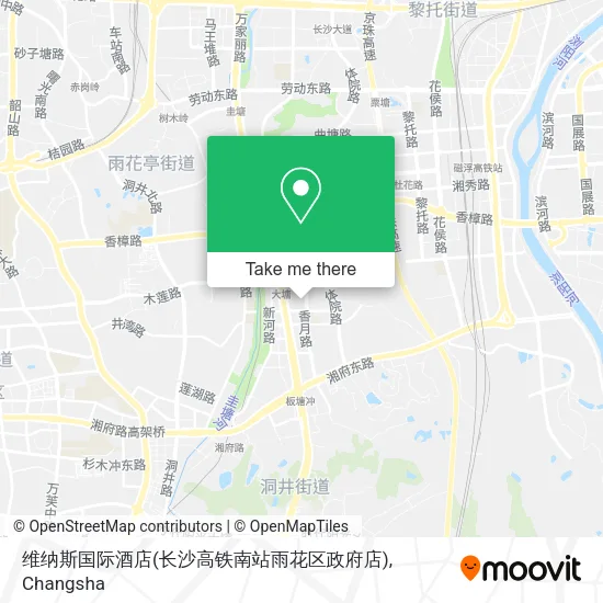 维纳斯国际酒店(长沙高铁南站雨花区政府店) map