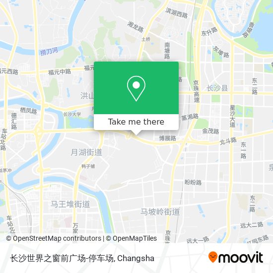 长沙世界之窗前广场-停车场 map