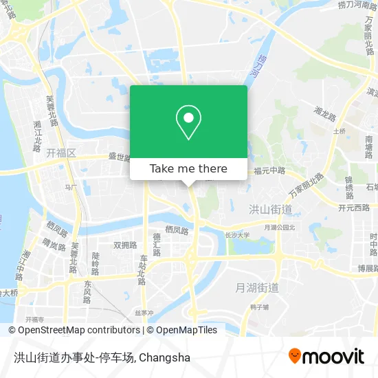 洪山街道办事处-停车场 map
