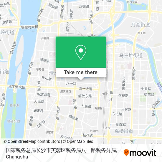 国家税务总局长沙市芙蓉区税务局八一路税务分局 map