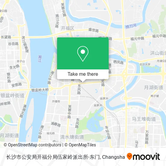 长沙市公安局开福分局伍家岭派出所-东门 map