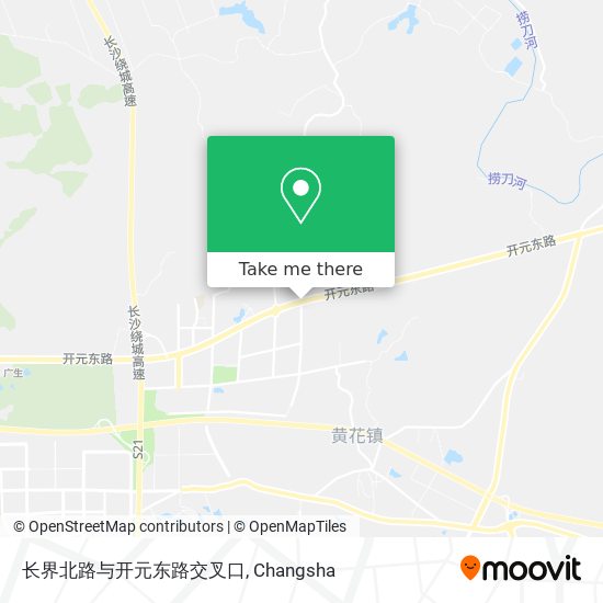 长界北路与开元东路交叉口 map