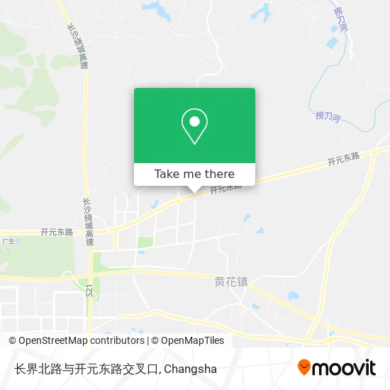 长界北路与开元东路交叉口 map