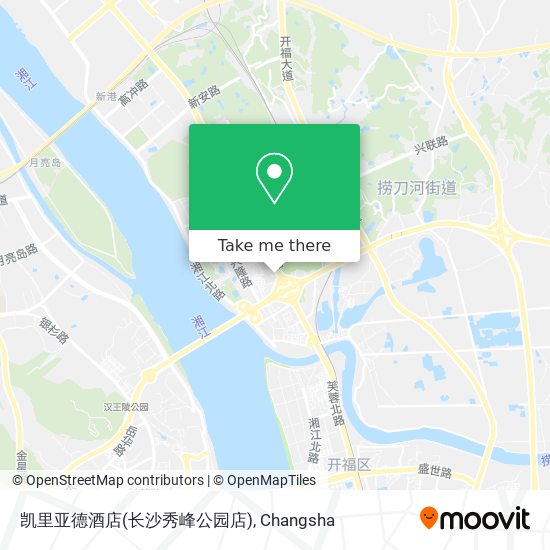 凯里亚德酒店(长沙秀峰公园店) map