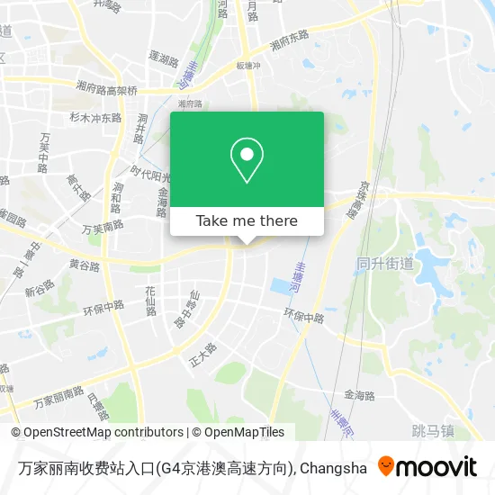 万家丽南收费站入口(G4京港澳高速方向) map