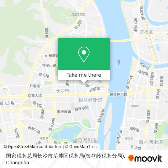 国家税务总局长沙市岳麓区税务局(银盆岭税务分局) map