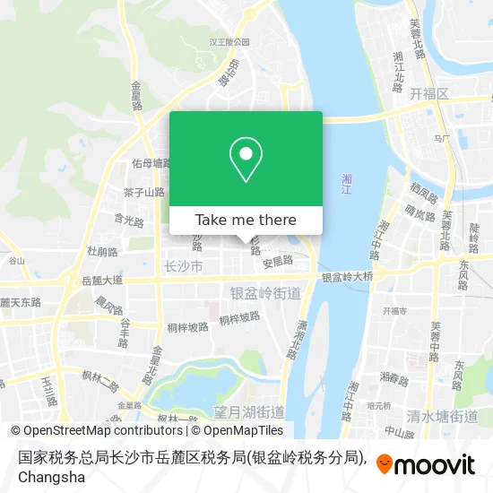 国家税务总局长沙市岳麓区税务局(银盆岭税务分局) map