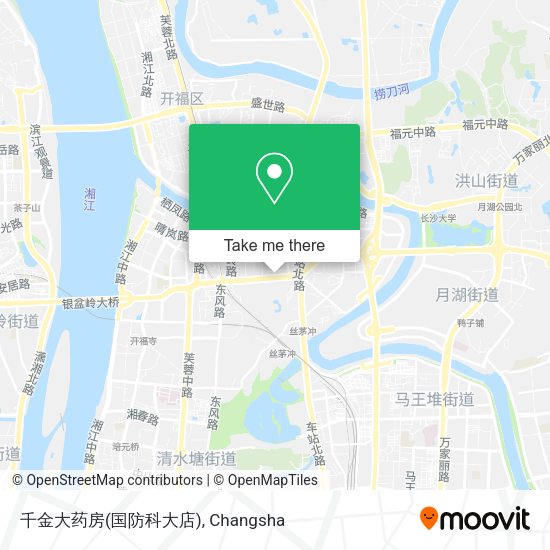 千金大药房(国防科大店) map