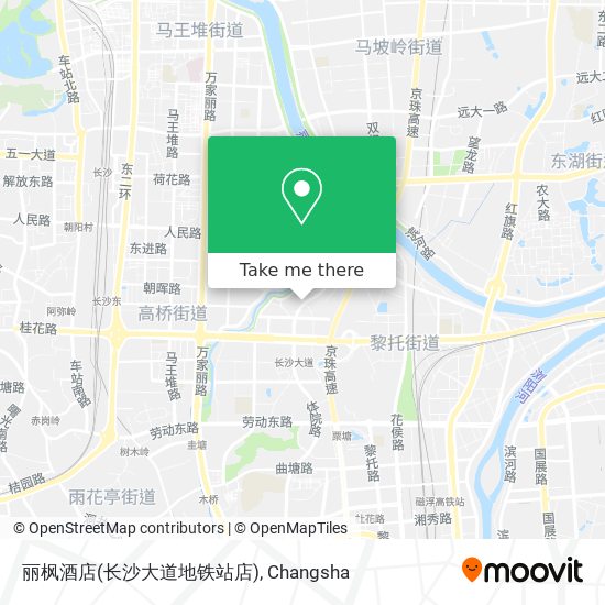 丽枫酒店(长沙大道地铁站店) map