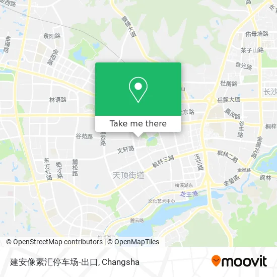 建安像素汇停车场-出口 map
