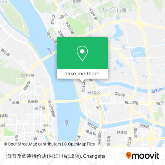 淘淘鹿童装特价店(湘江世纪城店) map