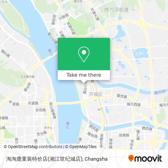 淘淘鹿童装特价店(湘江世纪城店) map