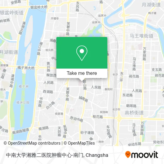 中南大学湘雅二医院肿瘤中心-南门 map
