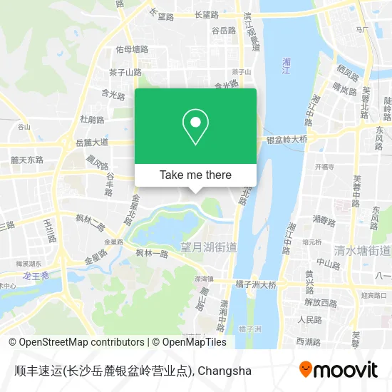 顺丰速运(长沙岳麓银盆岭营业点) map