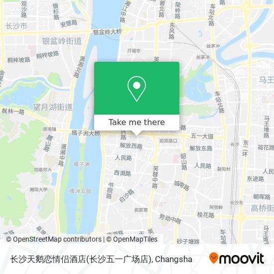 长沙天鹅恋情侣酒店(长沙五一广场店) map