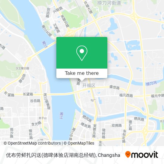 优布劳鲜扎闪送(德啤体验店湖南总经销) map