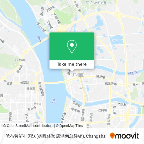 优布劳鲜扎闪送(德啤体验店湖南总经销) map