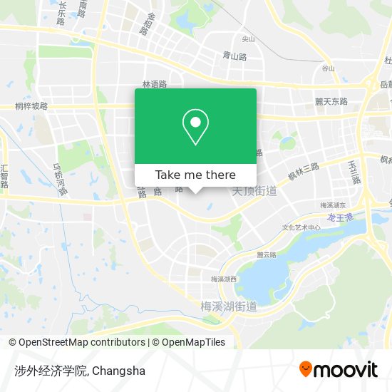 涉外经济学院 map