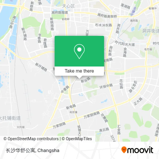 长沙华舒公寓 map