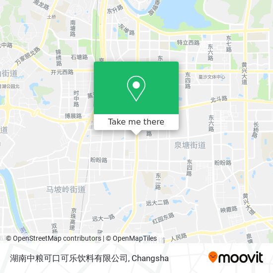 湖南中粮可口可乐饮料有限公司 map