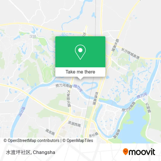水渡坪社区 map