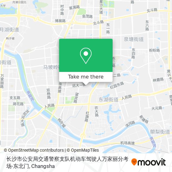 长沙市公安局交通警察支队机动车驾驶人万家丽分考场-东北门 map