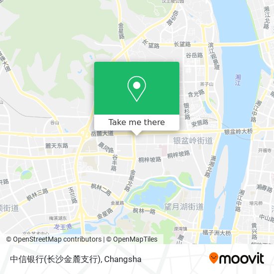 中信银行(长沙金麓支行) map
