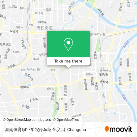 湖南体育职业学院停车场-出入口 map