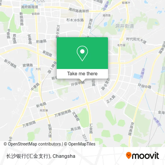 长沙银行(汇金支行) map