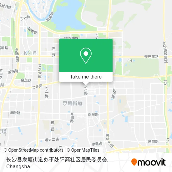 长沙县泉塘街道办事处阳高社区居民委员会 map