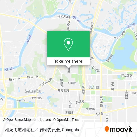 湘龙街道湘瑞社区居民委员会 map