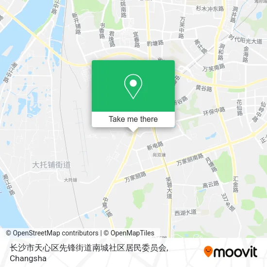 长沙市天心区先锋街道南城社区居民委员会 map