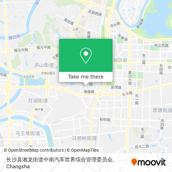 长沙县湘龙街道中南汽车世界综合管理委员会 map