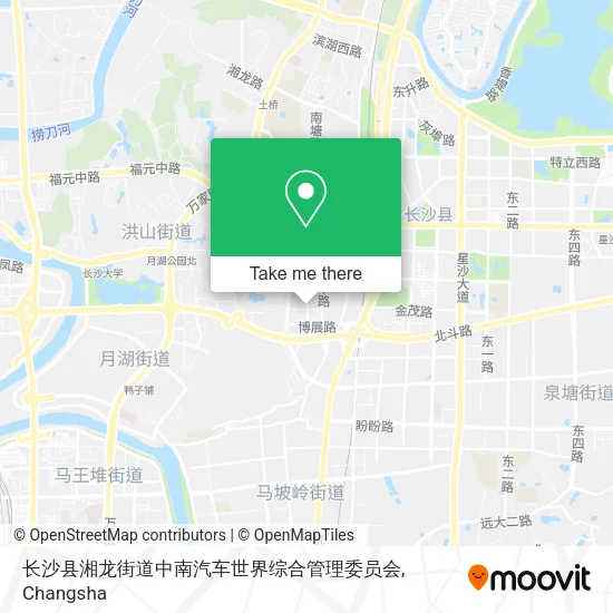 长沙县湘龙街道中南汽车世界综合管理委员会 map