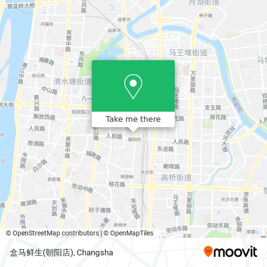 盒马鲜生(朝阳店) map