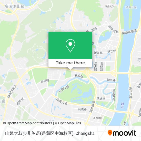 山姆大叔少儿英语(岳麓区中海校区) map
