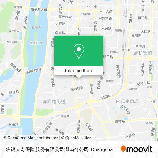 农银人寿保险股份有限公司湖南分公司 map