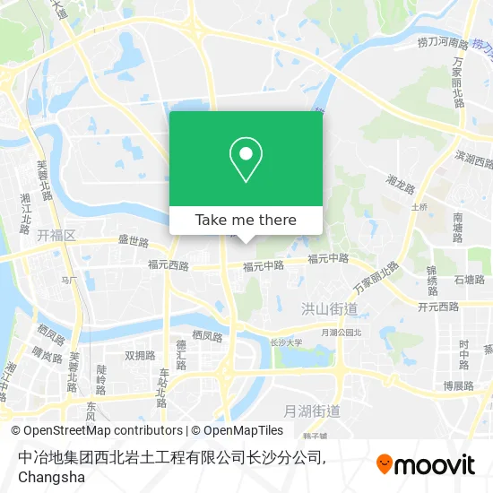 中冶地集团西北岩土工程有限公司长沙分公司 map