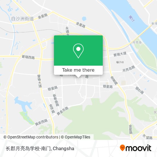 长郡月亮岛学校-南门 map