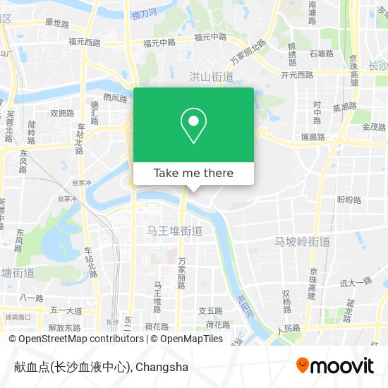 献血点(长沙血液中心) map